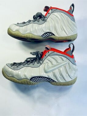 Nike Air Foamposite PRO Pure Platinum Orange # 616750-003 Men’s:7.5 Sneakers